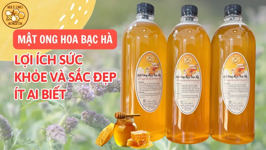 Mật ong hoa bạc hà: Lợi ích sức khỏe và sắc đẹp ít ai biết
