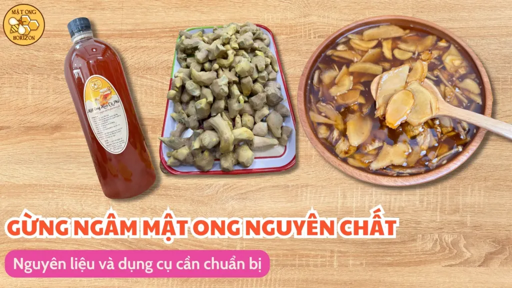 Cách làm gừng ngâm mật ong