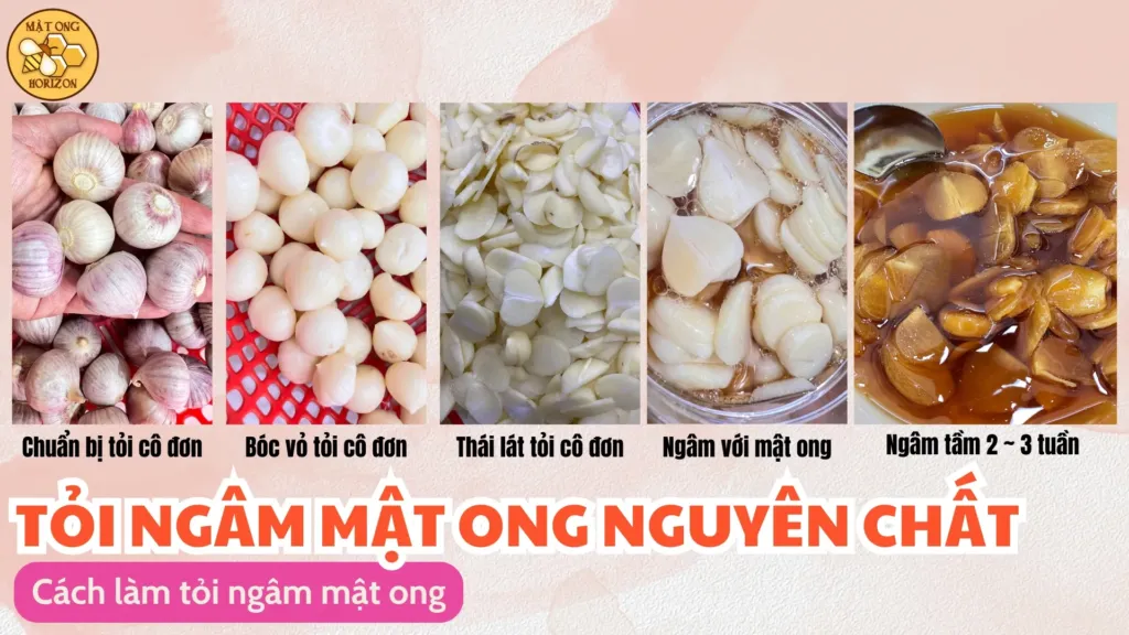 Cách làm tỏi ngâm mật ong
