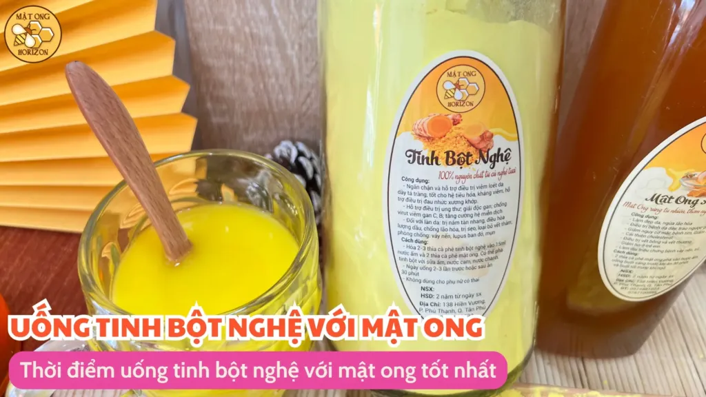 Thời điểm uống tinh bột nghệ với mật ong tốt nhất