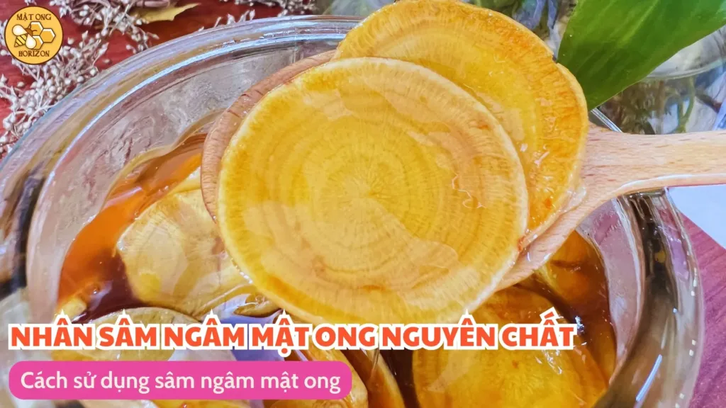 Cách sử dụng sâm ngâm mật ong