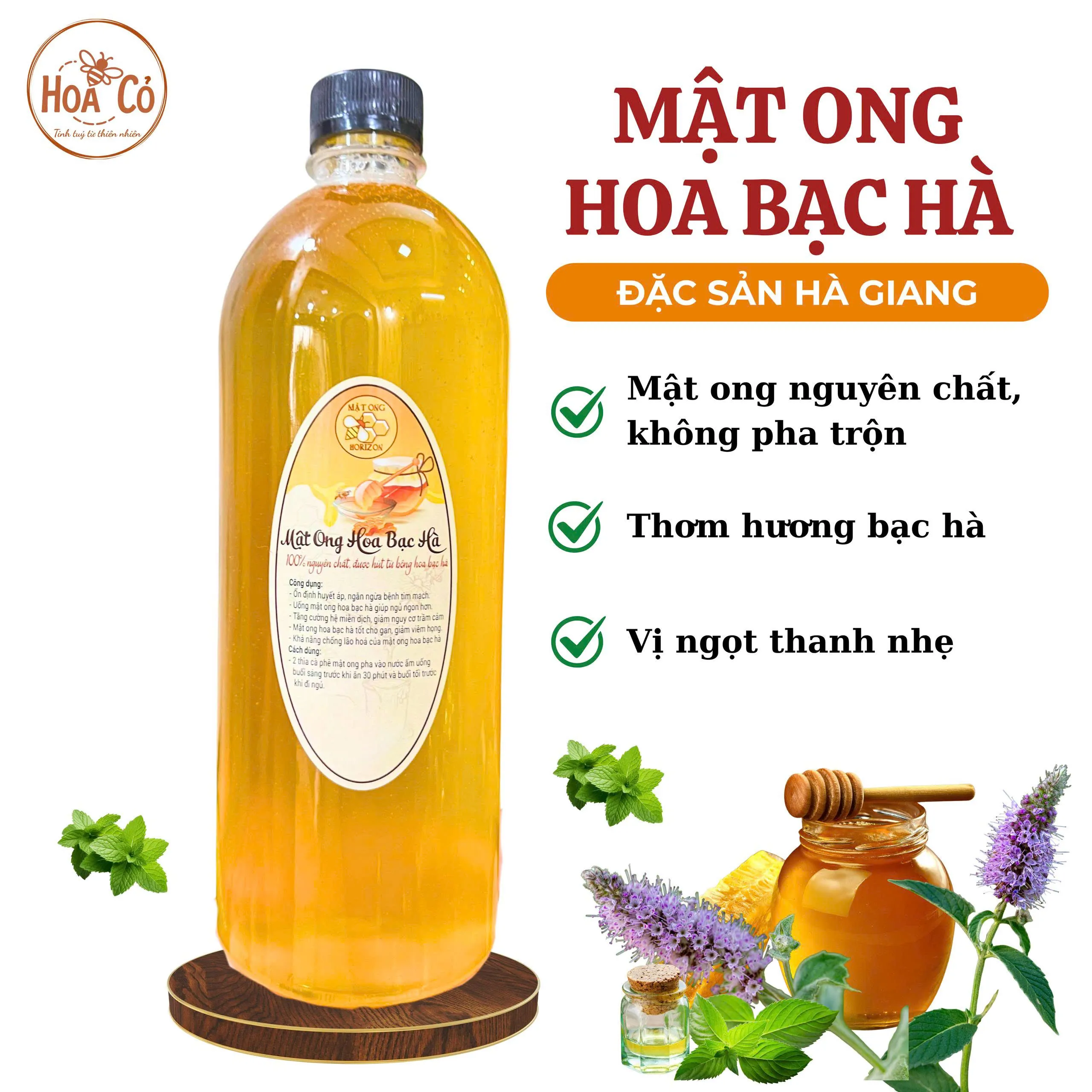 Mật ong hoa bạc hà 1 Mật ong hoa bạc hà hà Giang