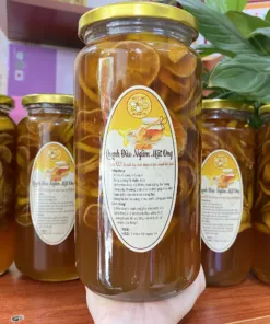 Chanh đào ngâm mật ong