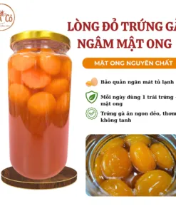 Trứng gà ngâm mật ong